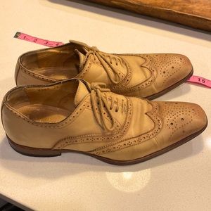 Antonio Maurizi Mens Italian 39 wing tips. Size euro 39 / 7 USA. 11.5 inch long